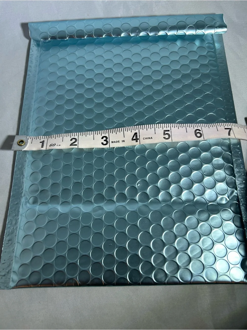 Matte Metallic Ice Blue Bubble Mailers – Pack of Protective Shipping Envelopes